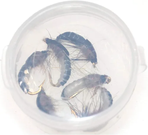 Miniatura 7 de Señuelos de pesca con mosca hechos a mano, 6 piezas, moscas húmedas, ninfa, scud
