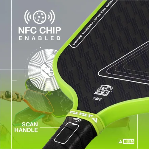 Miniatura 4 de JOOLA Double Vision - Paleta de pickleball de 16mm (0.63 pulgadas) - Forma Signature y estándar - Superficie de aramida para un tacto más suave