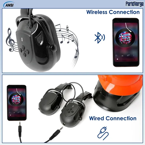 Miniatura 5 de Orejeras para casco duro, orejeras para reducción de ruido para accesorios de casco duro, protección auditiva de construcción para adultos