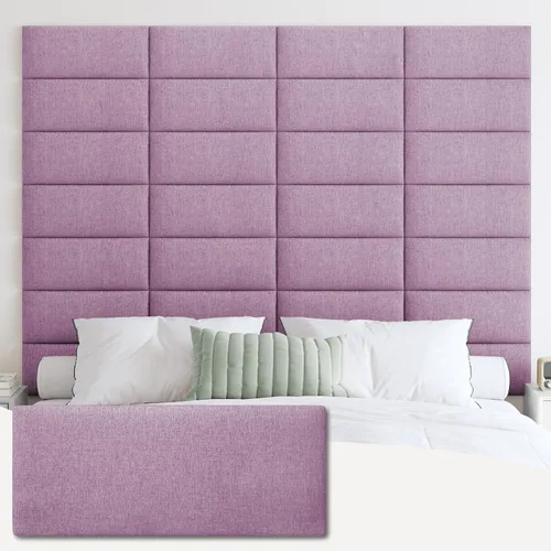 Miniatura 28 de IFNOW Cabecera tapizada para montar en la pared, paneles de pared 3D insonorizados, cabecero autoadhesivo para tamaño Queen, decoración del hogar