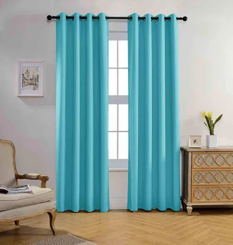 Miniatura 27 de Miuco paneles de cortina de oscurecimiento con arandelas, cortinas opacas con textura para salón, juego de 2