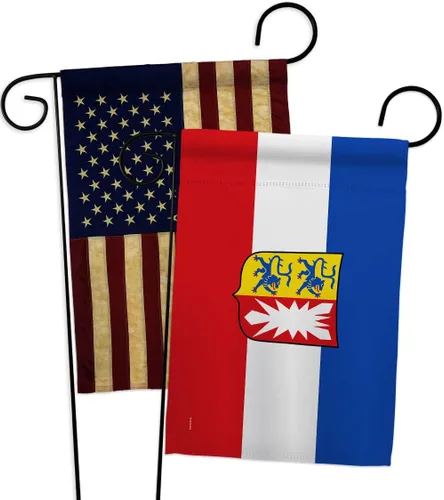 Miniatura 4 de Schleswig Holstein Garden Flags 2pcs Pack Regional Germany States Central Europe Territory Old History Country Particular Area Small Gift Yard House