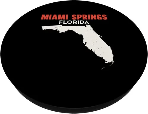 Miniatura 2 de Miami Springs Florida USA State America Travel Floridian PopSockets Swappable PopGrip
