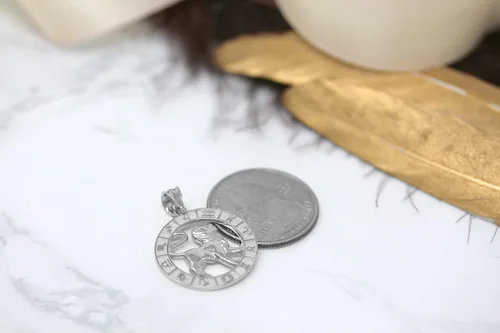 Miniatura 3 de CaliRoseJewelry Colgante zodiaco de plata de ley