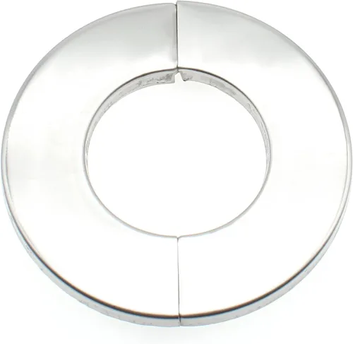 Miniatura 6 de Brida dividida de pared de acero inoxidable de 4.0 pulgadas, 2 piezas, escudo decorativo dividido, autoadhesivo, accesorios de cubierta de tubería