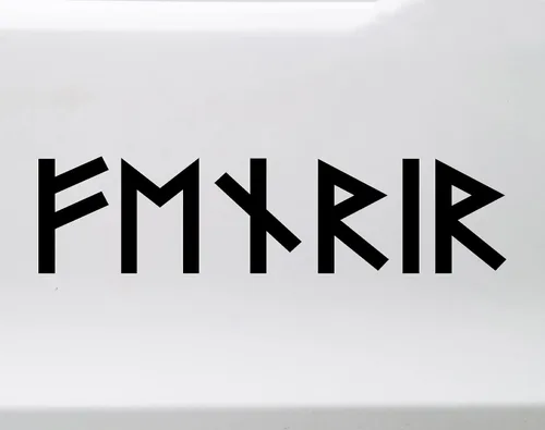 Miniatura 2 de Fenrir Futhark Rune - Calcomanía de vinilo para automóvil, laptop, ventana, mitología pagana, runas nórdicas, impermeable, Oracal 651, tamaños de 3