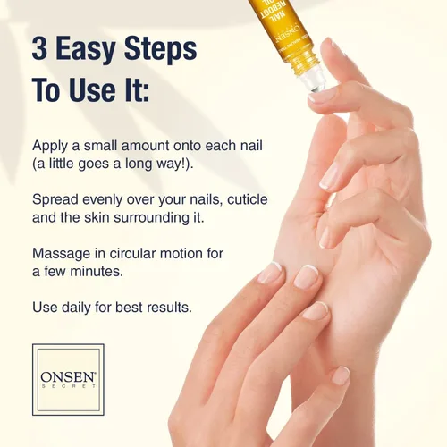 Miniatura 7 de Onsen Secret Nail Reboot Duo - Tratamiento para uñas dañadas - Cuidado natural de uñas y reparación de cutículas - Resultados visibles para uñas