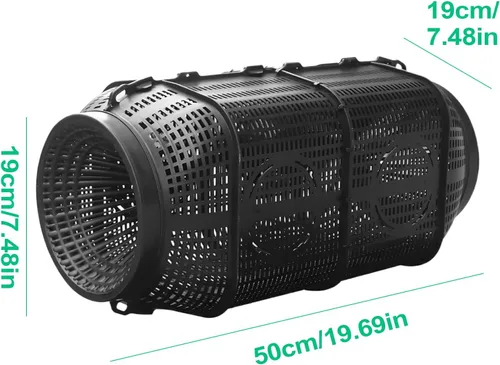 Miniatura 5 de Trampa para cangrejos – Trampa portátil para cangrejos de río, jaula duradera para cangrejos, equipo de pesca al aire libre Trampa plegable ligera