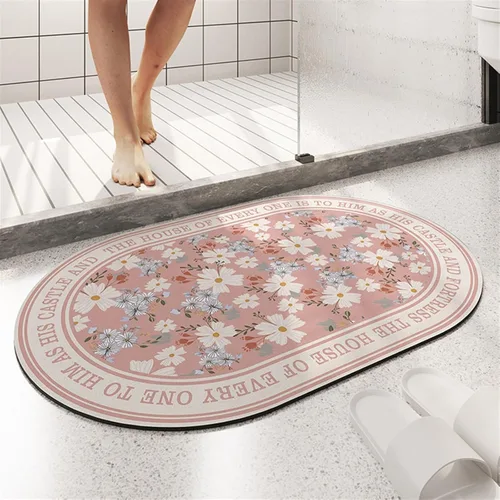 Absorbent Floor Mat Pack Quick Drying Bath Rugs Non-Slip Easy to Clean Bath Rugs (Color : C, Size : 23.6 * 35.4in)
