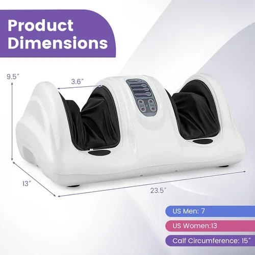 Miniatura 7 de Giantex Masajeador de Pies Shiatsu para Pies, Pierna, Pantorrilla, Tobillo, Alivia el Dolor, Regalo de Spa, Masaje Profundo de Amasado y Rodamiento