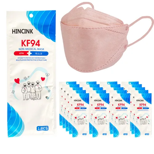 Miniatura 12 de [Paquete de 30] Mascarillas Kf94 negras [empaquetadas individualmente], unisex, máscara de 4 capas, estilo triple plegable para adultos y mayores
