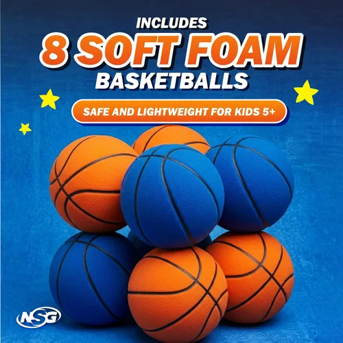 Miniatura 4 de Combo de baloncesto y boxeo para colocar sobre la puerta, juego 2 en 1 con aro ajustable y bolsa de velocidad, marcador y efectos de sonido