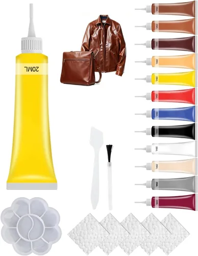 Miniatura 7 de Gel de reparación de cuero avanzado, kit de reparación de cuero para asiento de automóvil, kit de reparación profesional de cuero para asiento