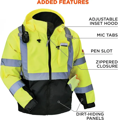 Miniatura 6 de Chaqueta de seguridad bomber de alta visibilidad Ergodyne Hi Vis Lima