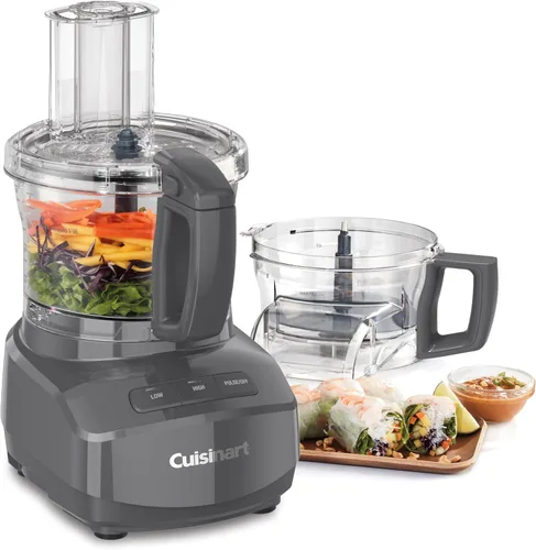 Miniatura 3 de Cuisinart Procesador de alimentos de alimentación continua de 9 tazas con disco de rallado y rebanado reversible fino y mediano, cuchilla universal