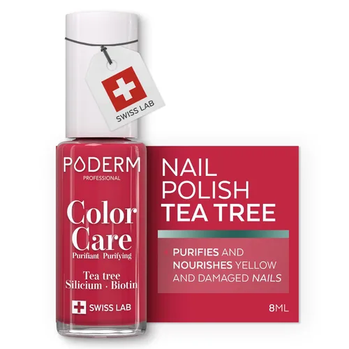 Miniatura 11 de PODERM Esmalte de uñas, enriquecido con árbol de té y biotina, mejora la apariencia de las uñas, fórmula vegana, para manos y pies, laboratorio
