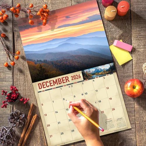 Miniatura 6 de The KING Company-Monster Calendars - Calendario de pared de parques nacionales 2026, 16 meses, tamaño XL, 14 x 22 pulgadas, calendario escénico