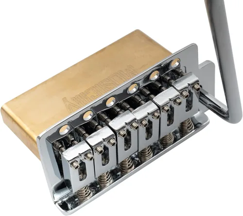 Miniatura 4 de Musiclily Pro Puente de trémolo moderno de 52.5mm con 6 tornillos de latón sólido para guitarra eléctrica estilo Fender Squier Strat Stratocaster