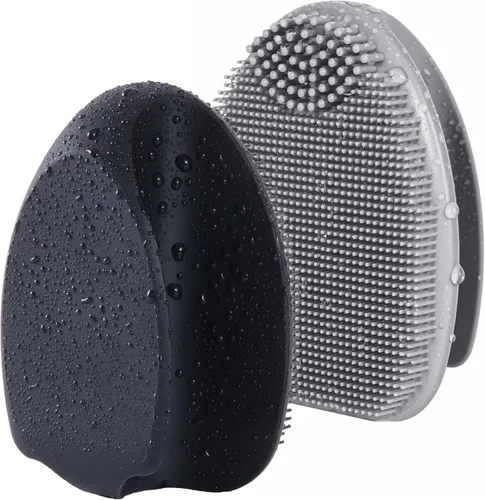 Miniatura 10 de Limpiador facial de silicona suave, limpiador corporal para limpieza profunda, exfoliación, 2 cepillos corporales de silicona para mujeres