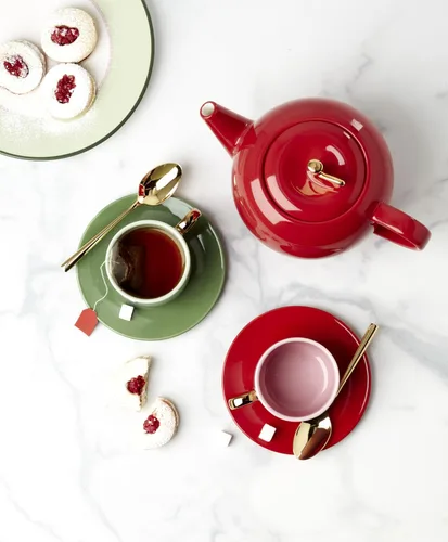 Miniatura 6 de kate spade new york Make It Pop Drinkware Collection, juego de tazas y platillos multicolor, juego de 8 piezas