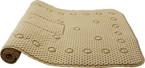 Miniatura 5 de Alfombra antideslizante para bañera y ducha, textura suave y acolchada, para spa, baño, ducha y baño, 27.5 x 16 pulgadas, con ventosas y agujeros