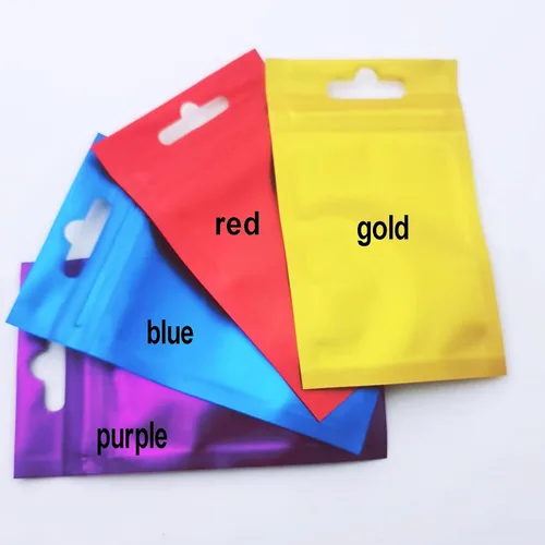 Miniatura 7 de Markeny Paquete de 200 bolsas de Mylar con cierre de cremallera, bolsas de papel de aluminio metálico de Mylar planas, bolsas de almacenamiento