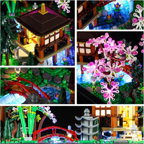 Miniatura 4 de YEABRICKS Luz LED para Lego-10315 Icons Tranquil Garden Building Blocks Modelo (Lego Set no incluido)