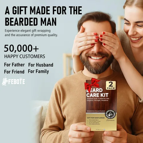 Miniatura 9 de Biotin - Juego de 2 aceites para barba sin perfume y sándalo mezclado con aceite de ricino y semillas de uva para una barba más gruesa, suave e