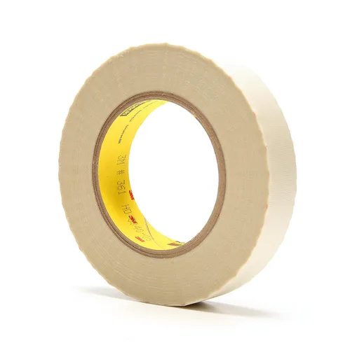 Miniatura 2 de 3M Cinta de tela de vidrio 361, blanca, 1 in x 60 yardas, 6.4 mil, 1 rollo, envuelta individualmente convenientemente empaquetada
