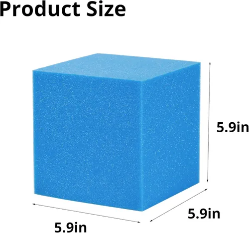 Miniatura 2 de Cubos de espuma de alta calidad, 144 piezas, 5.9 x 5.9 x 5.9 pulgadas, coloridos, ignífugos para arenas de trampolín, gimnasia, parkour, parques