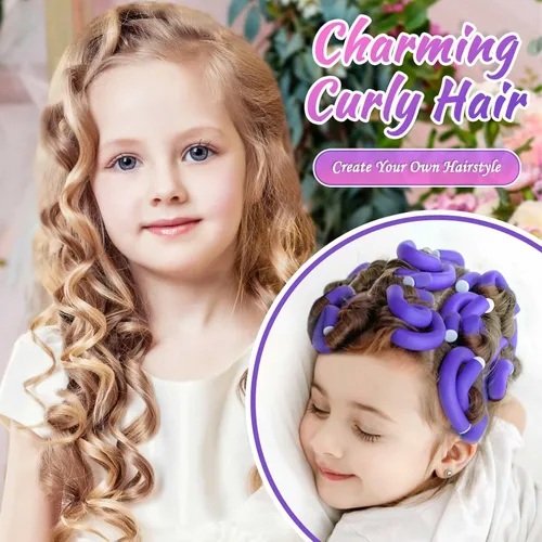 Miniatura 5 de 30 rizadores de pelo de espuma pequeños, 9.45 pulgadas de largo x 0.47 pulgadas de diámetro, varillas flexibles sin calor para cabello corto, Morado