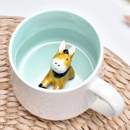 Miniatura 21 de Arawat Bonita taza de café de alpaca con interior de alpacas divertido estampado de alpaca, tazas de café de 11.8 fl oz con cuchara, tazas de té