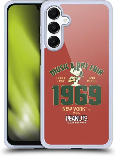 Miniatura 15 de Head Case Designs Funda de gel Woodstock 50th con licencia oficial de Peanuts Snoopy Guitar 1969 [protección de grado militar] compatible