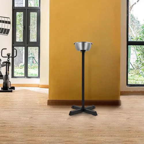 Miniatura 7 de Soporte de tiza portátil para gimnasio, 21.6 x 21.6 x 42.3 pulgadas, soporte independiente con tazón, para profesores de educación física, atleta