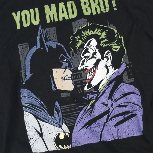 Miniatura 3 de Popfunk Camiseta y pegatinas clásicas de Batman V.The Joker You Mad Bro