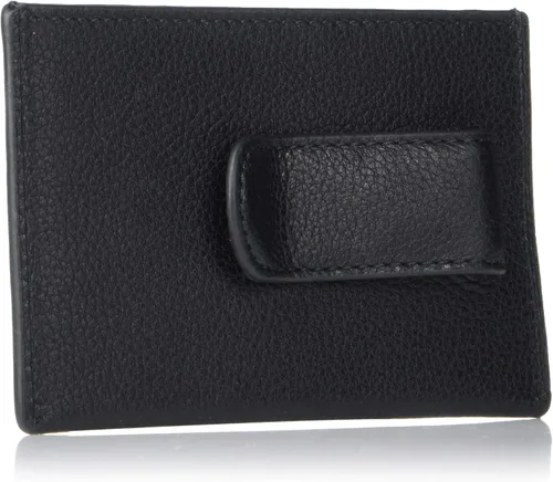 Miniatura 2 de TUMI Nassau - Estuche para tarjetas con clip para dinero, Negro (Black Texture), Cartera Rfid