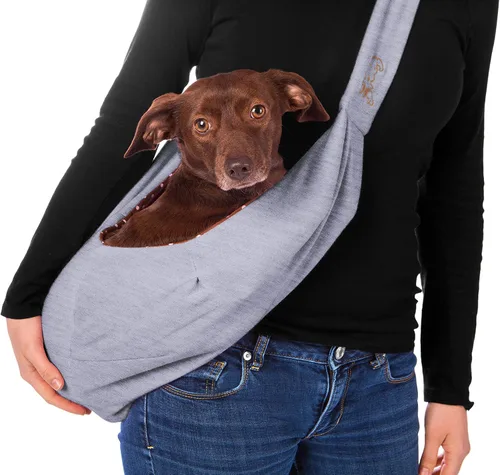 Miniatura 2 de Transportín para perros y gatos iPrimio manos libres, bolsa de transporte reversible Papoose Súper bolsa blanda y contenedor. Gran transportín