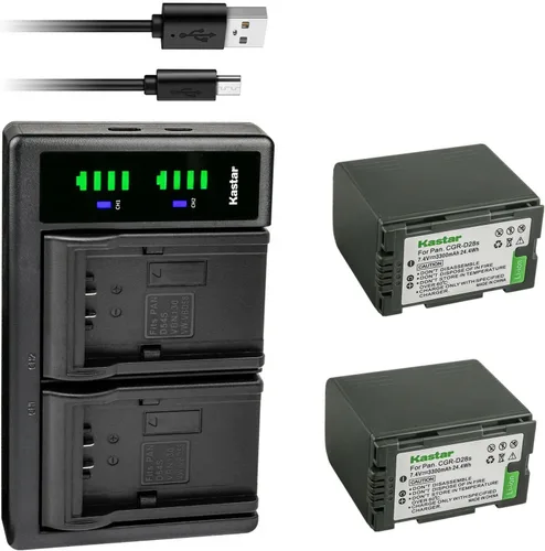 Miniatura 7 de Kastar Paquete de 1 batería CGR-D28 y cargador USB LTD2 de repuesto para Panasonic PV-DV700, PV-DV701, PV-DV702, PV-DV710, PV-DV800, PV-DV800K