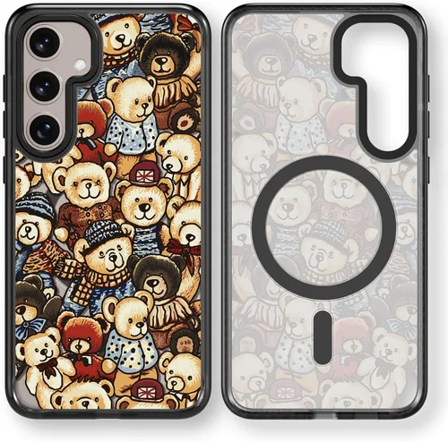 Miniatura 159 de Rosarnnah Funda compatible con Samsung Galaxy S24 Ultra, bonita estética, a la moda, divertida funda con estampado de gatito y gato, duradera a