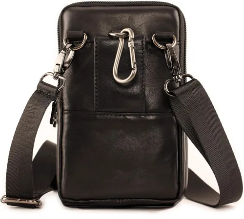 Miniatura 6 de Funda de cuero de alta calidad para teléfono, paquete de cintura unisex para cigarrillos, funda de cinturón con clip vertical, estuche de transporte