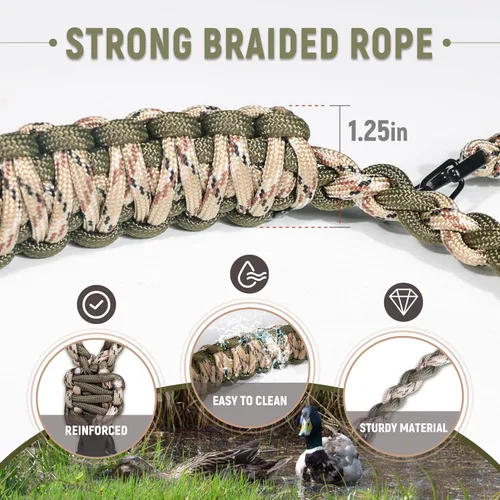 Miniatura 2 de GLORYFIRE Cordón de llamada de pato con gotas removibles – Asegura 11 llamadas – Cordón de juego premium de nylon real de 550LB – Cordón
