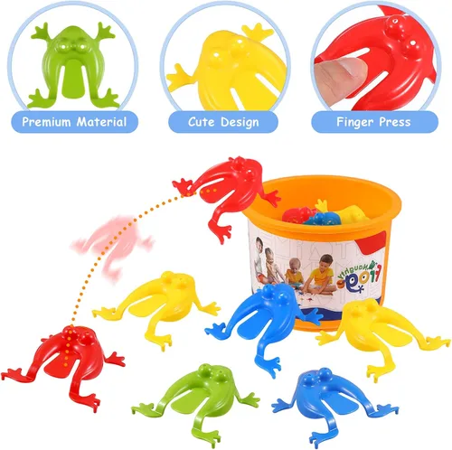 Miniatura 3 de Toyvian Paquete de 12 juguetes de salto de colores surtidos para niños, regalos de fiesta para niños, Pascua, cumpleaños, bolsas de regalo