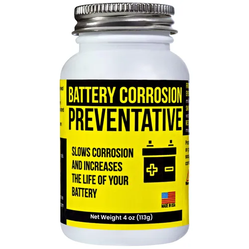 Mission Automotive Grasa preventiva de corrosión a base de aceite con cepillo de 4 onzas, ajuste universal, evita el óxido y los humos ácidos, no se