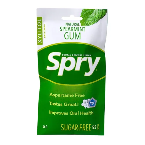 Miniatura 8 de Spry On The Go Fresh Chicle Natural de Xilitol Sistema de Defensa Dental - Sin Aspartamo, Sin Azúcar, Sin OMG (Menta, 55 Unidades - Paquete de 1)