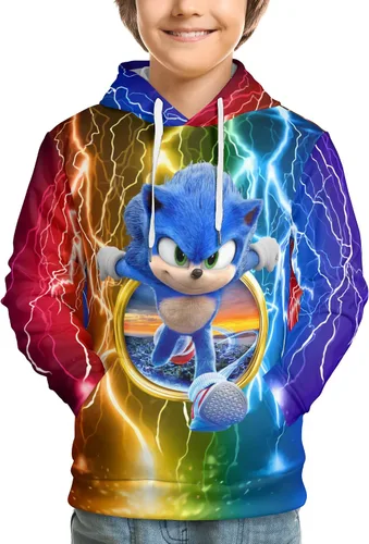 Miniatura 2 de efhnlna Boys and Girls 3D Printed Fashion Pullover Sweatshirt Youth Cartoon Novelty Hoodie Sports Tops