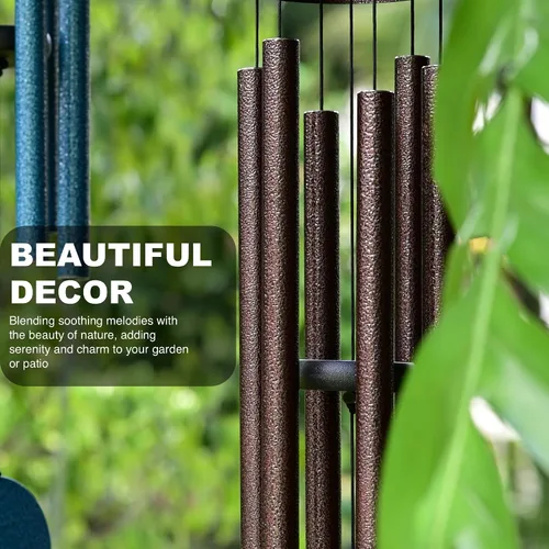 Miniatura 7 de Vanquer Campanillas de viento para tono profundo exterior, campanillas de viento de 32 pulgadas para exteriores, tono profundo, campanillas