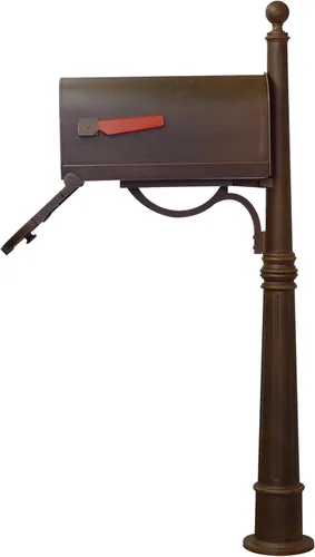 Miniatura 7 de Savannah - Buzón con poste Ashland - Buzón de cobre con poste de aluminio - SCS-1014_SPK-600-CP
