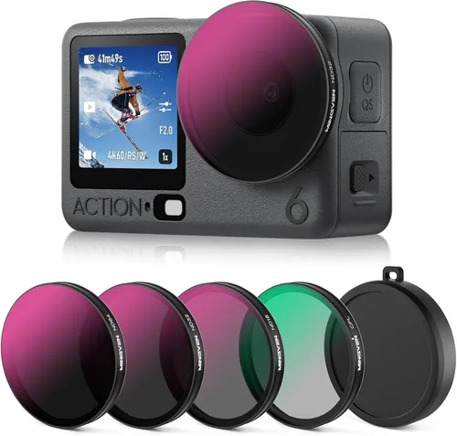 Miniatura 9 de Action 5 Pro - Juego de filtros ND CPL + ND para DJI Osmo Action 5 / Action 4 / Action 3, paquete de 4 (CPL, ND8, ND16, ND32)