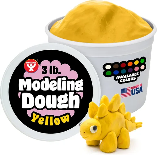Miniatura 23 de Hygloss Play - Masa de modelado para niños, masa sensorial segura y no tóxica para artes y manualidades, bañera de 3 libras, arcilla de juego