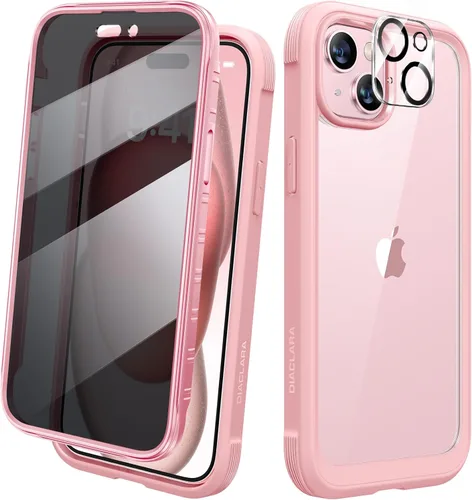 Miniatura 181 de Diaclara - Funda compatible con iPhone 11, carcasa resistente de cuerpo completo con protector de pantalla integrado sensible al tacto y Transparente
